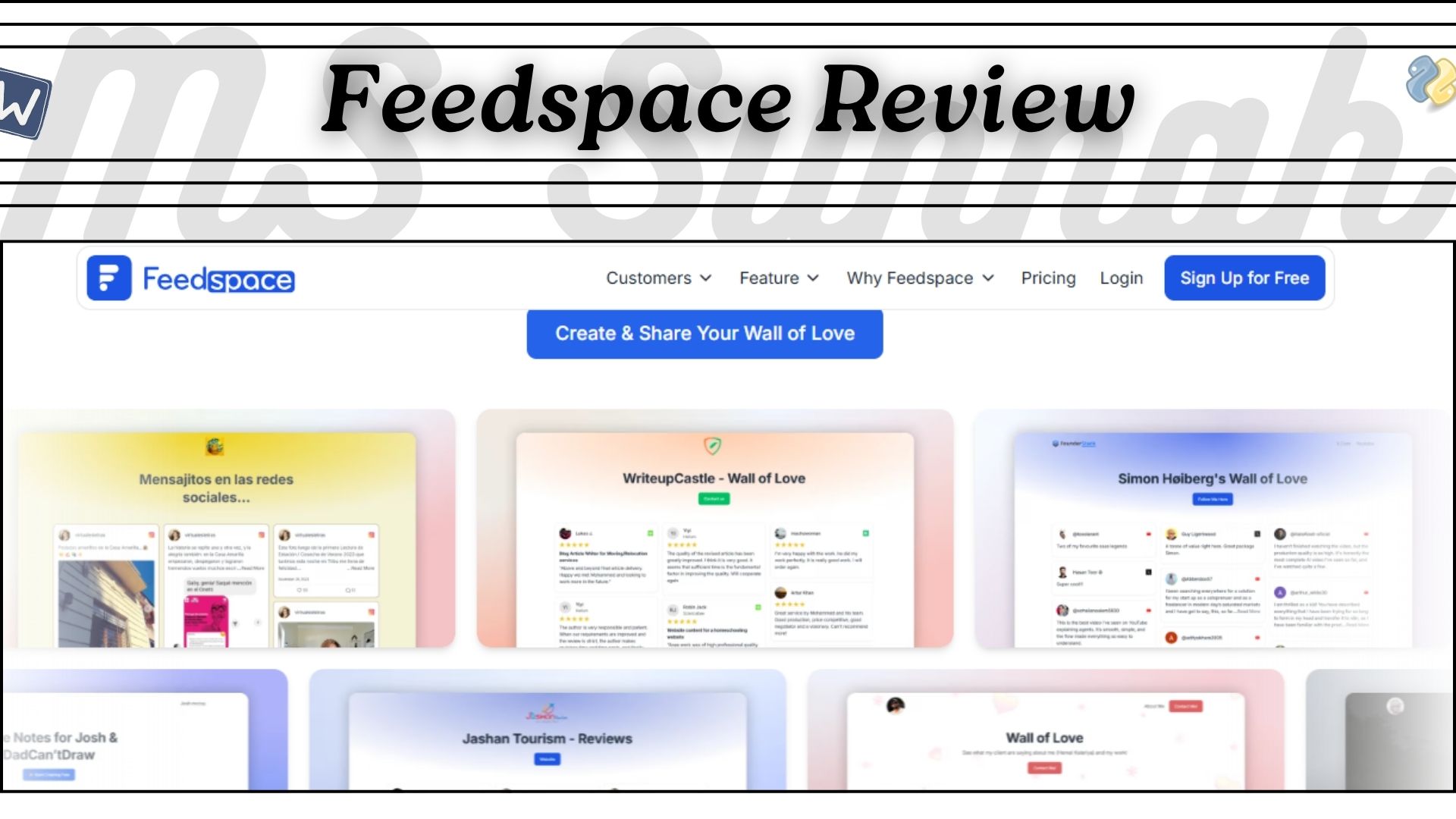 Home feedspace review poster