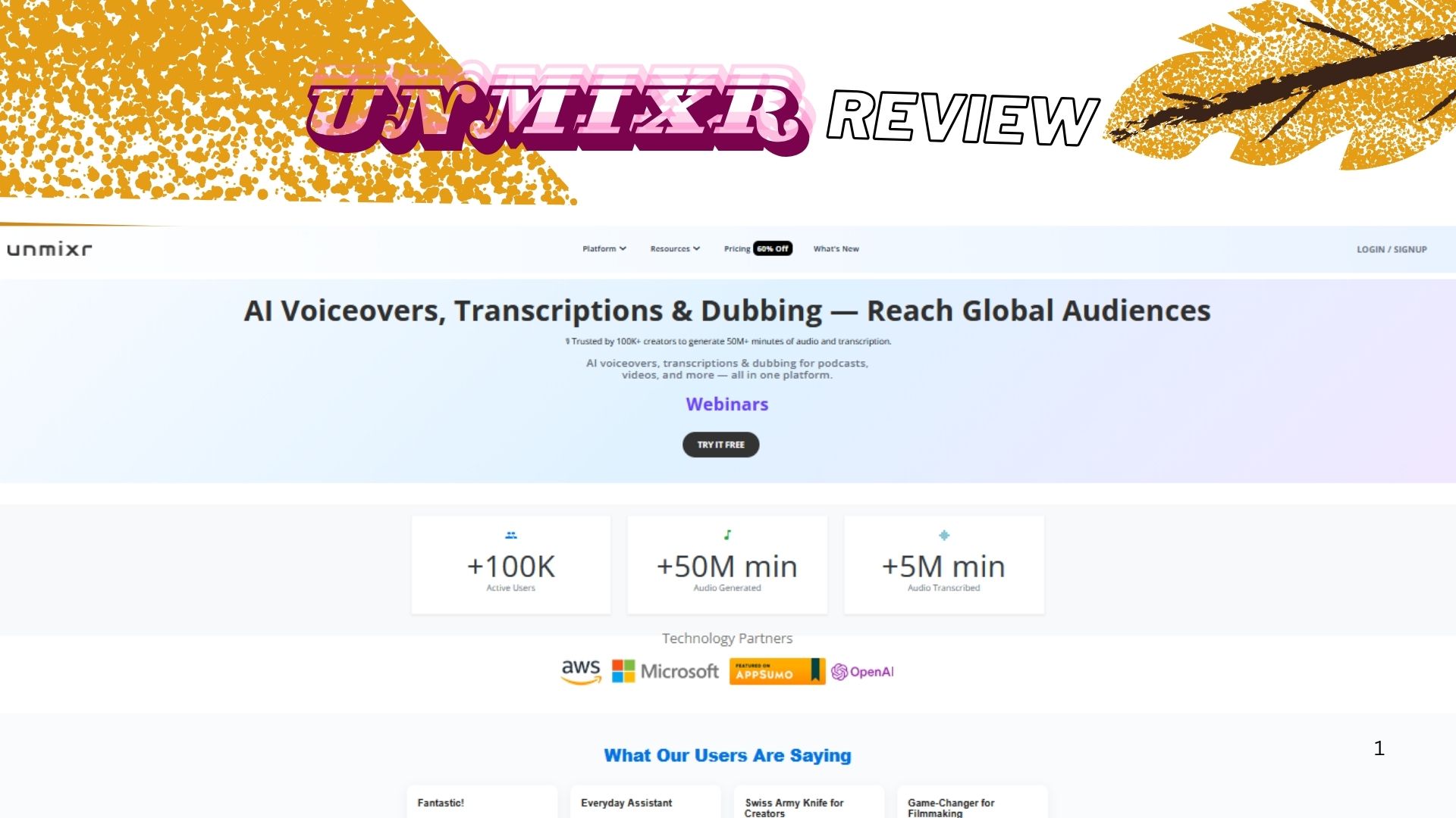 Home Unmixr AI Review 2025